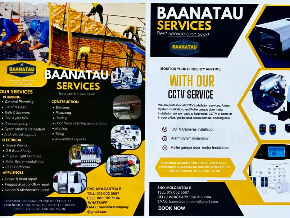 Baanatau BR Trading construction and maintenance work